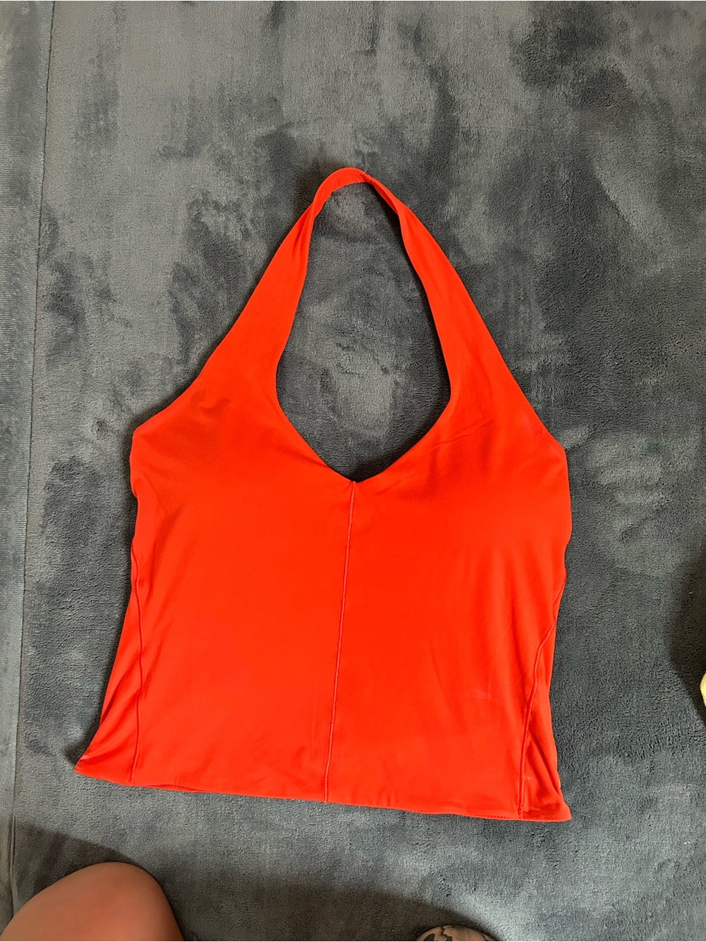 Lululemon Nulu halter in Cayenne